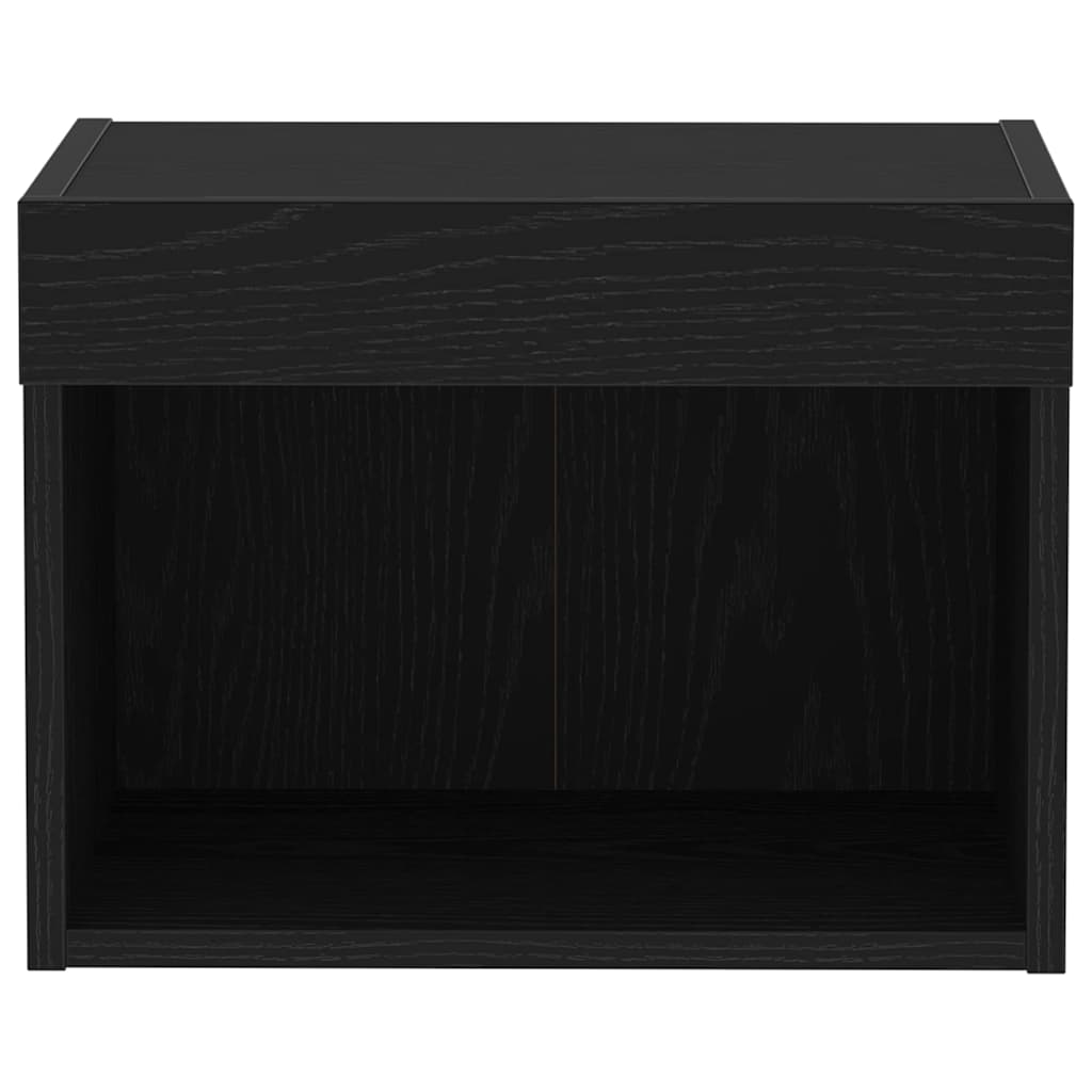 TV Cabinet 2 pcs Black Oak 40 x 30 x 30 cm Engineered Wood